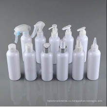 Белый Пэт пластиковые бутылки для косметического лосьона и спрея